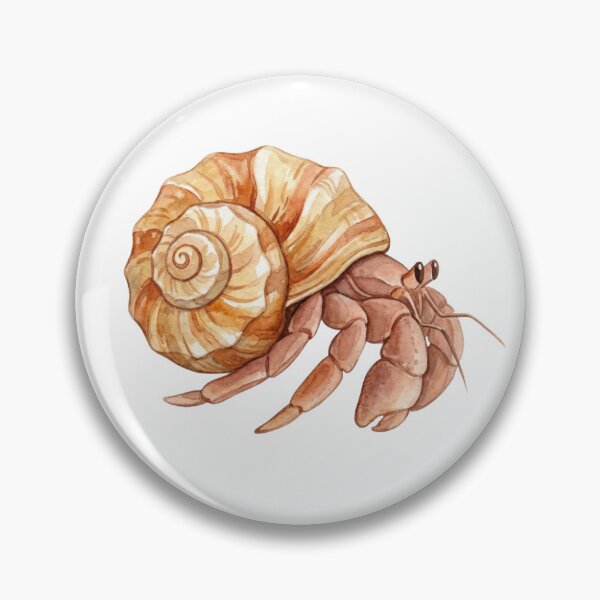 Item preview, Watercolor Hermit Crabs and Seashells Sticker Pack  designed and sold by AnimaliaStar.