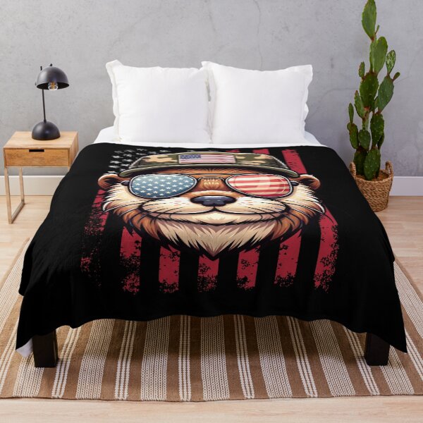 Item preview, Funny Sea Otter 4th July USA Flag America Boys Girls Kids designed and sold by rafaeltto.