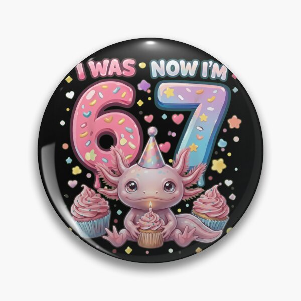 Item preview, Cute Axolotl 7th Birthday - I Was 6 Now I'm 7 Kawaii Animal designed and sold by haitrieuic96.