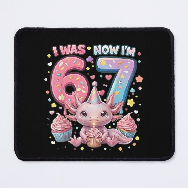 Item preview, Cute Axolotl 7th Birthday - I Was 6 Now I'm 7 Kawaii Animal designed and sold by haitrieuic96.