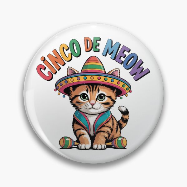 Item preview, Cinco De Meow Cute Cat Fiesta designed and sold by QuiteOrbit.