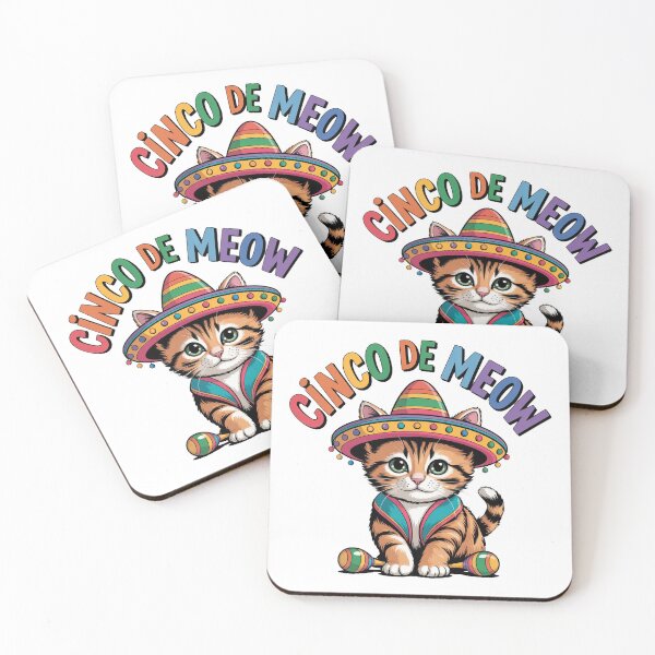 Item preview, Cinco De Meow Cute Cat Fiesta designed and sold by QuiteOrbit.