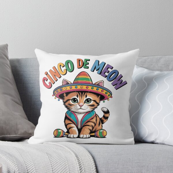 Item preview, Cinco De Meow Cute Cat Fiesta designed and sold by QuiteOrbit.