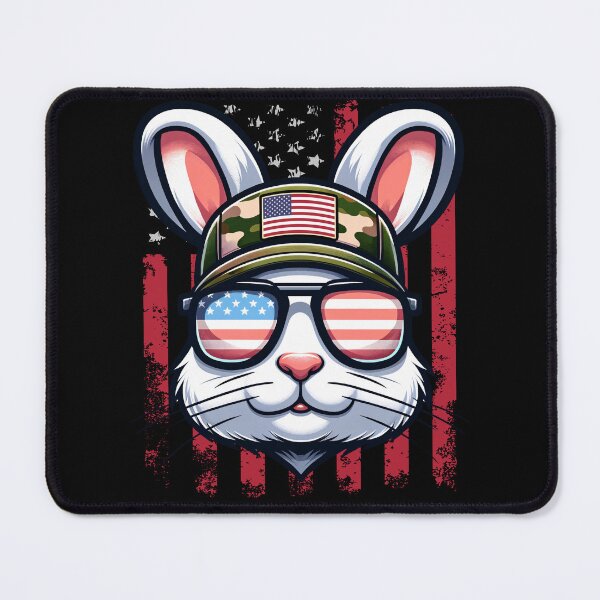Item preview, Funny Rabbit Bunny 4th July USA Flag America Boys Girls Kids designed and sold by rafaeltto.