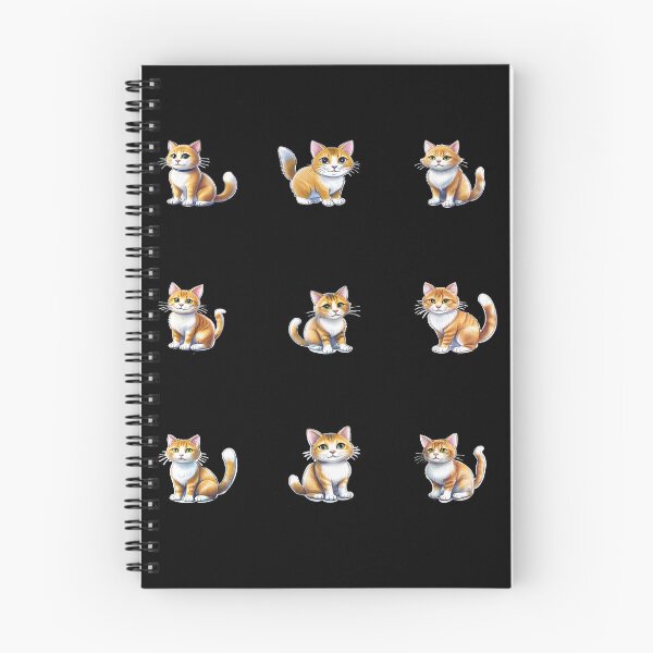 Item preview, Orange Tabby Cat Sticker Sheet - 9 Pack Cute Kitten Bundle designed and sold by KabronX.