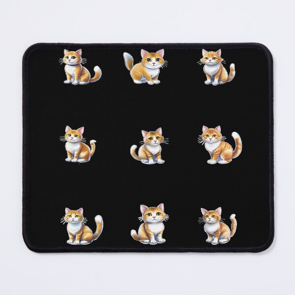 Item preview, Orange Tabby Cat Sticker Sheet - 9 Pack Cute Kitten Bundle designed and sold by KabronX.
