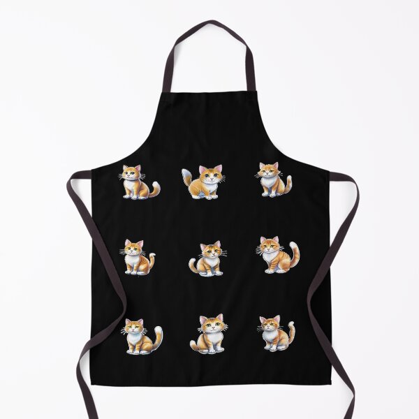Item preview, Orange Tabby Cat Sticker Sheet - 9 Pack Cute Kitten Bundle designed and sold by KabronX.