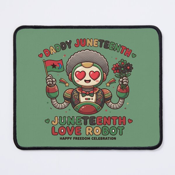 Item preview, Cute Daddy Juneteenth Love Robot Kawaii Black Culture Humor Graphic for Freedom Day Celebration designed and sold by Im-Ara.