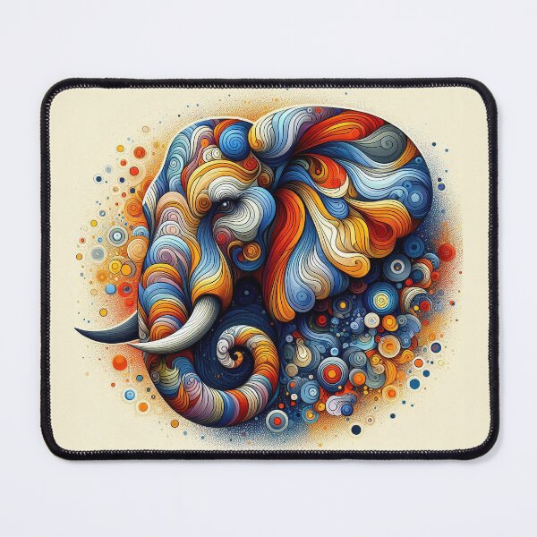 Item preview, Colorful Elephant Head designed and sold by CarolM.