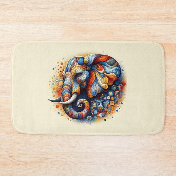 Item preview, Colorful Elephant Head designed and sold by CarolM.