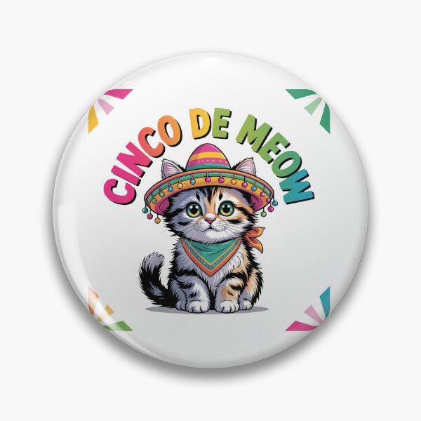 Item preview, Funny Cinco De Meow Kitten designed and sold by QuiteOrbit.