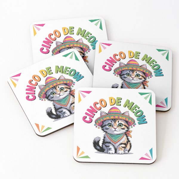 Item preview, Funny Cinco De Meow Kitten designed and sold by QuiteOrbit.