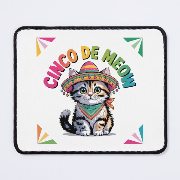Item preview, Funny Cinco De Meow Kitten designed and sold by QuiteOrbit.