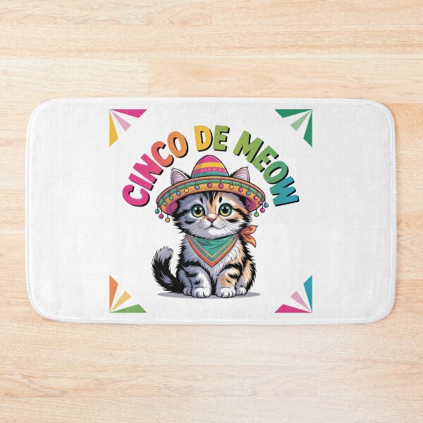 Item preview, Funny Cinco De Meow Kitten designed and sold by QuiteOrbit.