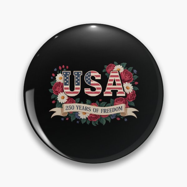 Item preview, USA 250 Years of Freedom Floral Rose Patriotic designed and sold by TyraYoung.