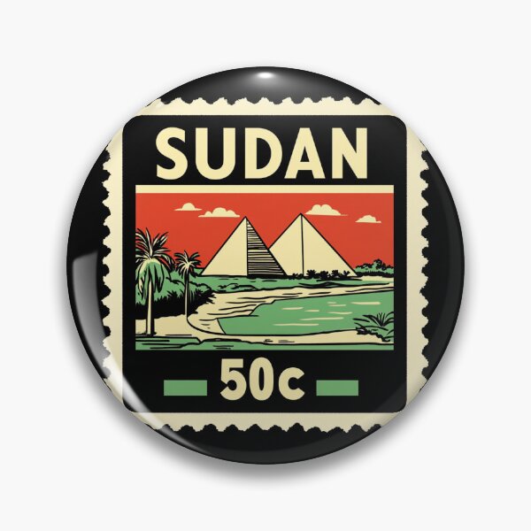Item preview, Sudan Vintage Postage Stamp - Meroe Pyramids designed and sold by tiigerdad.