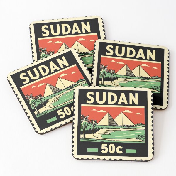 Item preview, Sudan Vintage Postage Stamp - Meroe Pyramids designed and sold by tiigerdad.