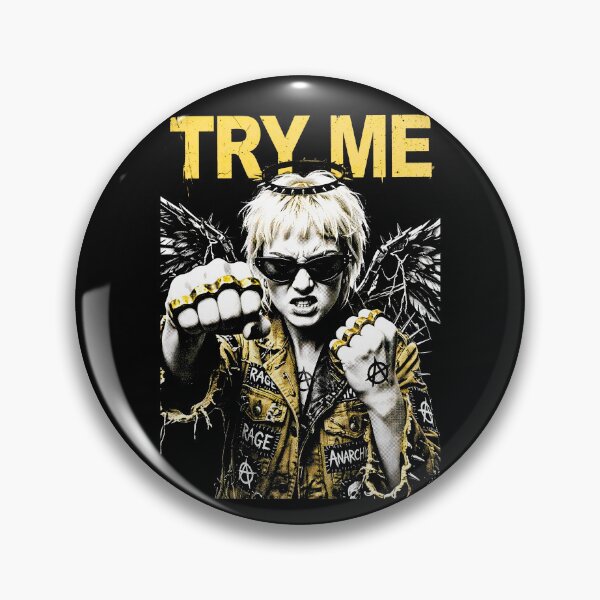 Item preview, Angry Feminist Punk Angel Girl Try Me Feminism Woman designed and sold by GrandeDuc.