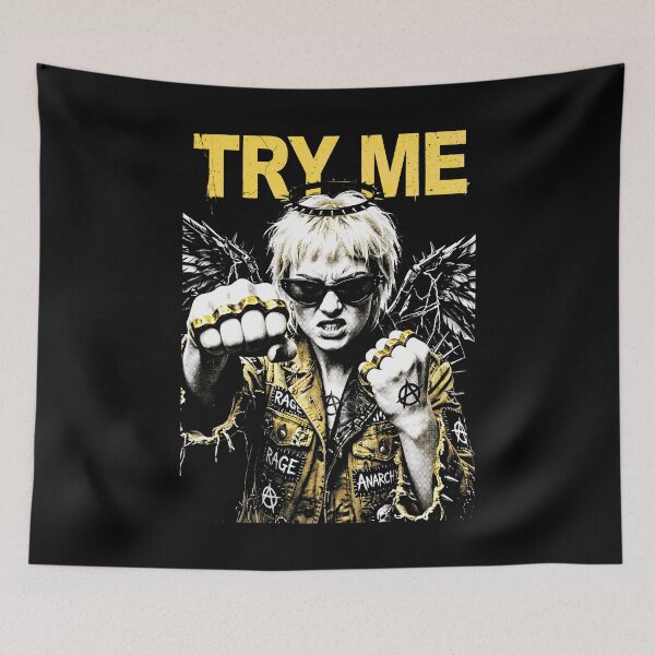 Item preview, Angry Feminist Punk Angel Girl Try Me Feminism Woman designed and sold by GrandeDuc.