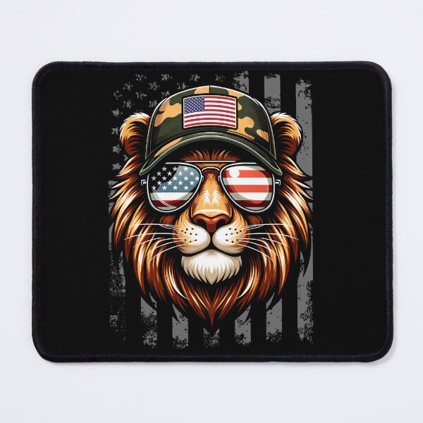 Item preview, Funny Lion 4th July USA Flag America Boys Girls Kids designed and sold by rafaeltto.