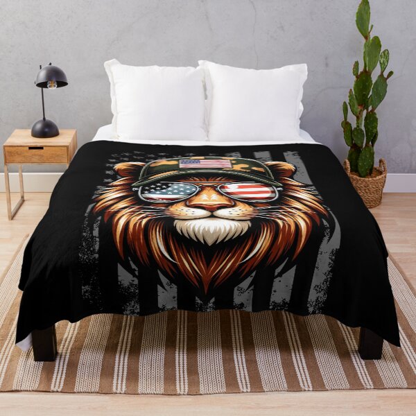 Item preview, Funny Lion 4th July USA Flag America Boys Girls Kids designed and sold by rafaeltto.
