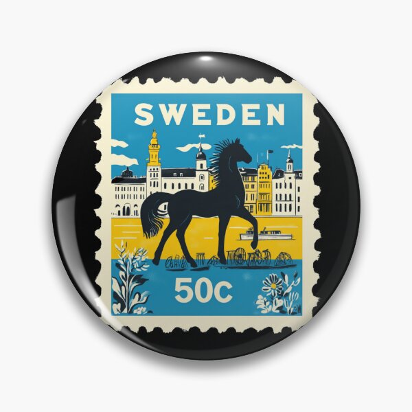 Item preview, Sweden Vintage Postage Stamp - Dala Horse designed and sold by tiigerdad.