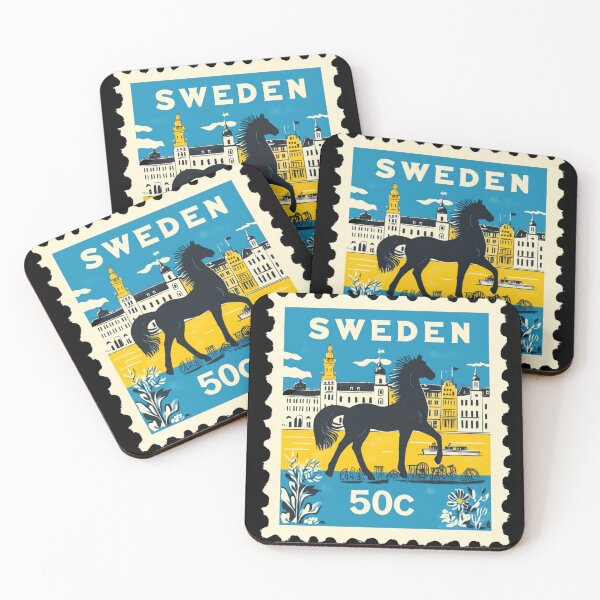 Item preview, Sweden Vintage Postage Stamp - Dala Horse designed and sold by tiigerdad.