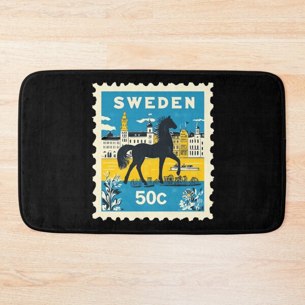Item preview, Sweden Vintage Postage Stamp - Dala Horse designed and sold by tiigerdad.