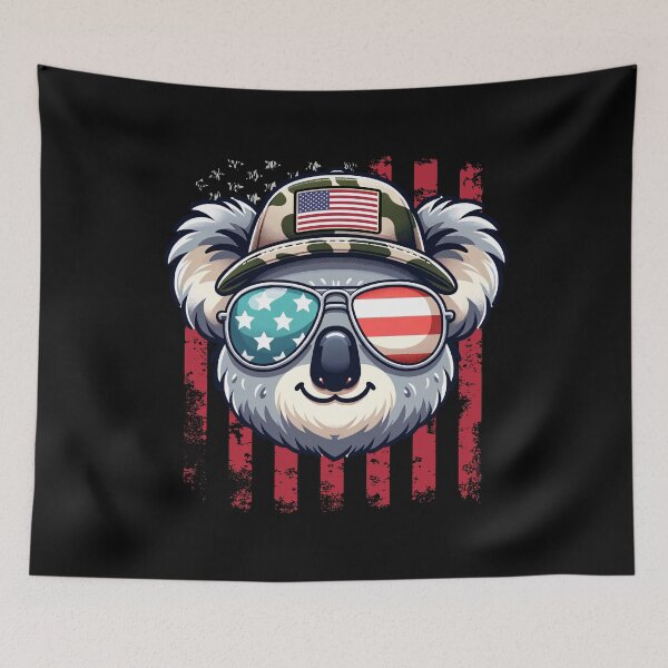Item preview, Funny Koala 4th July USA Flag America Boys Girls Kids designed and sold by rafaeltto.