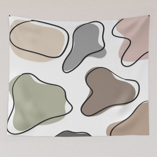Item preview, Abstract Neutral Organic Shapes designed and sold by Barelythere2324.