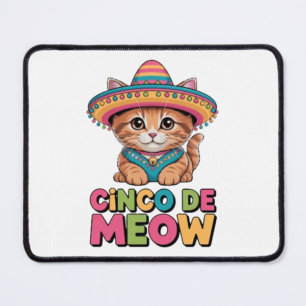Item preview, Cinco De Meow Cat Funny Holiday designed and sold by QuiteOrbit.