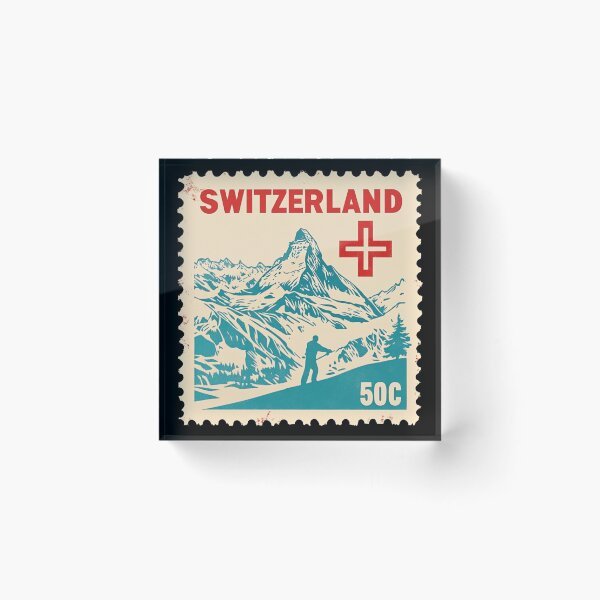 Item preview, Switzerland Vintage Postage Stamp - Matterhorn designed and sold by tiigerdad.