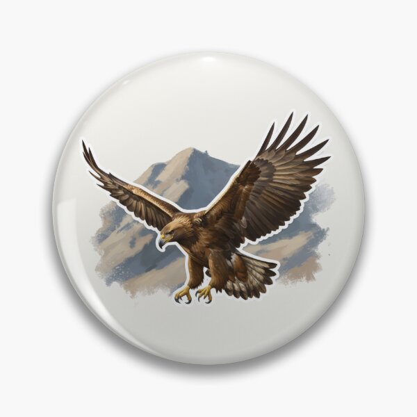 Artikelvorschau, Steinadler – Majestätischer europäischer Greifvogel (Illustration) entworfen und verkauft von The Digital Compass.