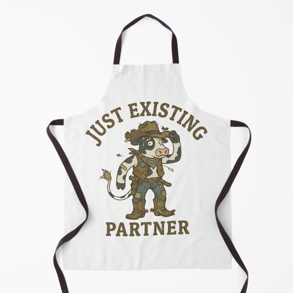 Item preview, Funny Cowboy Cow Just Existing Partner T-Shirt – Retro Western Humor designed and sold by DIRTYSKETCHH.