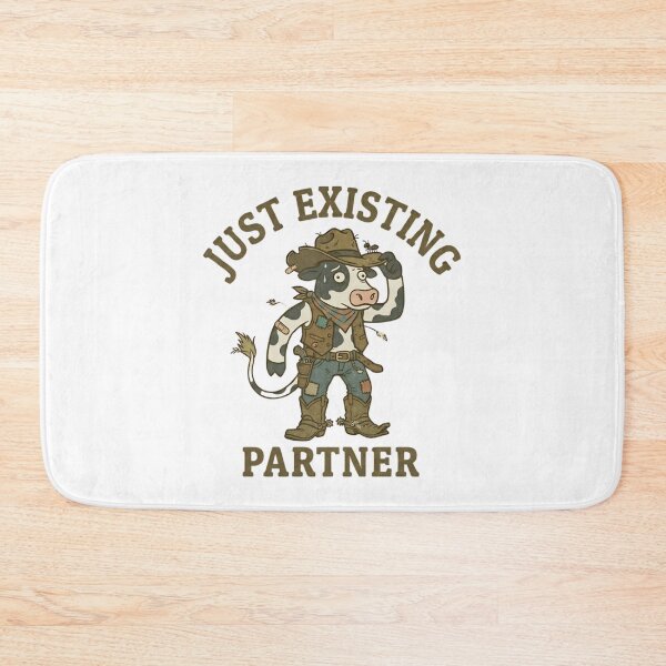 Item preview, Funny Cowboy Cow Just Existing Partner T-Shirt – Retro Western Humor designed and sold by DIRTYSKETCHH.