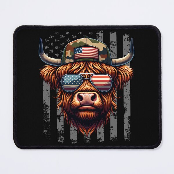 Item preview, Funny Highland Cow 4th July USA Flag America Boys Girls Kids designed and sold by rafaeltto.