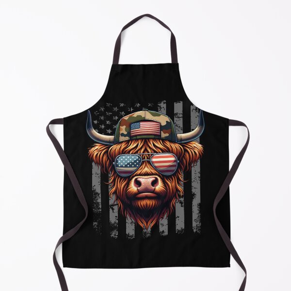 Item preview, Funny Highland Cow 4th July USA Flag America Boys Girls Kids designed and sold by rafaeltto.