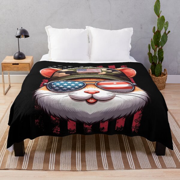 Item preview, Funny Hamster 4th July USA Flag America Boys Girls Kids designed and sold by rafaeltto.