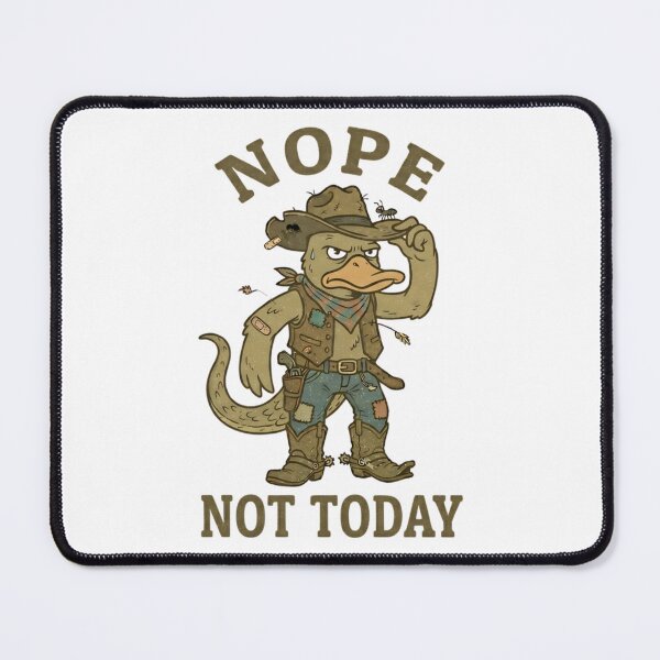 Item preview, Funny Cowboy Duck Nope Not Today T-Shirt – Retro Duck Meme designed and sold by DIRTYSKETCHH.