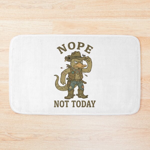 Item preview, Funny Cowboy Duck Nope Not Today T-Shirt – Retro Duck Meme designed and sold by DIRTYSKETCHH.