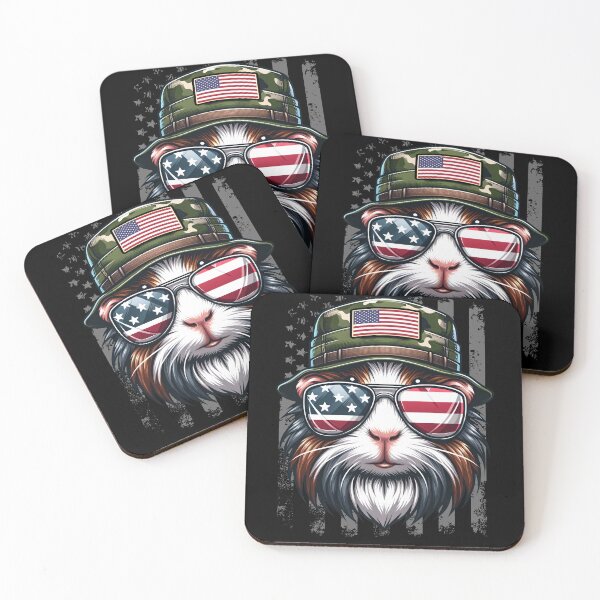 Item preview, Funny Guinea Pig 4th July USA Flag America Boys Girls Kids designed and sold by rafaeltto.