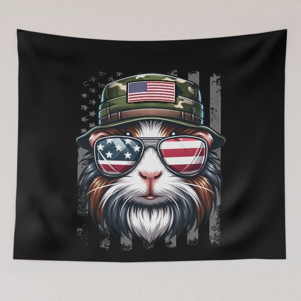Item preview, Funny Guinea Pig 4th July USA Flag America Boys Girls Kids designed and sold by rafaeltto.