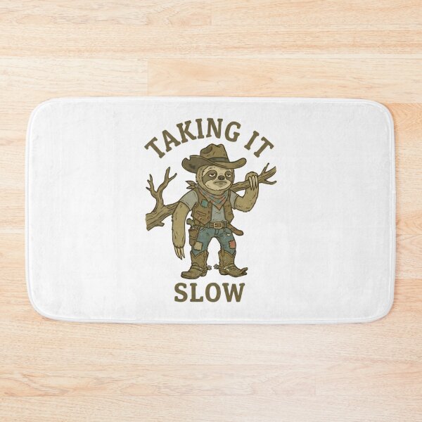 Item preview, Funny Cowboy Sloth Taking It Slow T-Shirt – Retro Chill Western Meme designed and sold by DIRTYSKETCHH.