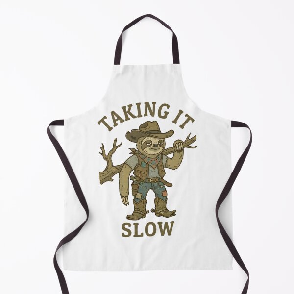 Item preview, Funny Cowboy Sloth Taking It Slow T-Shirt – Retro Chill Western Meme designed and sold by DIRTYSKETCHH.