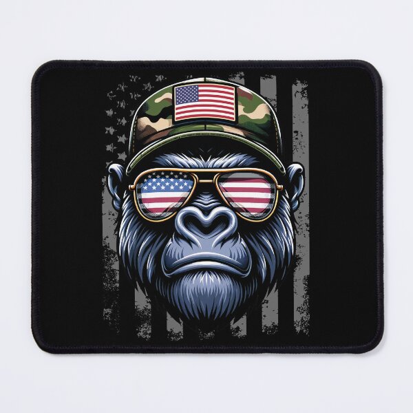 Item preview, Funny Gorilla 4th July USA Flag America Boys Girls Kids designed and sold by rafaeltto.