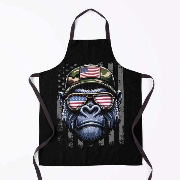Item preview, Funny Gorilla 4th July USA Flag America Boys Girls Kids designed and sold by rafaeltto.