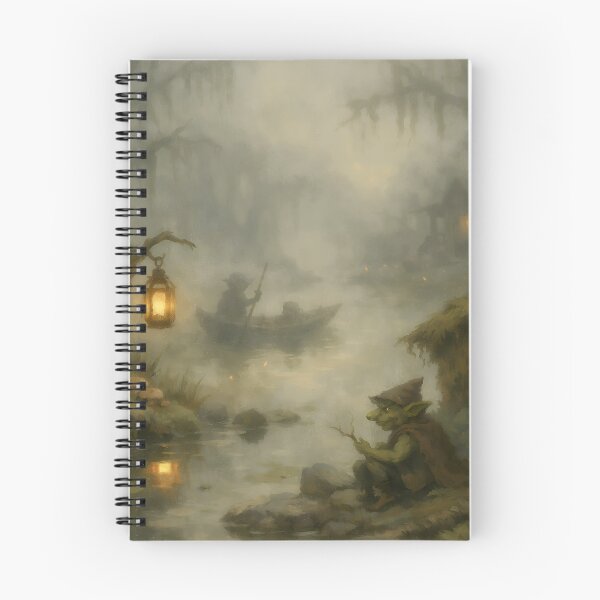 Item preview, Enchanted Goblin Swamp Cottage – Dark Fantasy Witchcore Folk Art designed and sold by cr6zym1nd.
