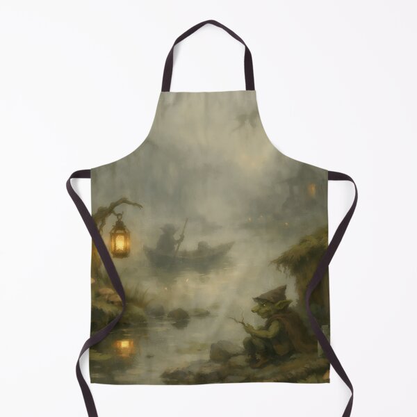 Item preview, Enchanted Goblin Swamp Cottage – Dark Fantasy Witchcore Folk Art designed and sold by cr6zym1nd.