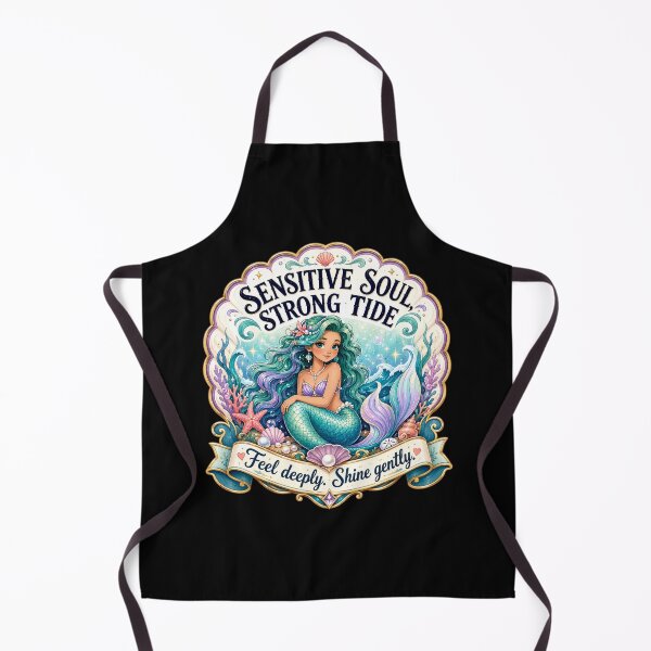 Item preview, Sensitive Soul Strong Tide Mermaid Feel Deeply Shine Gently Design designed and sold by HappyStimsCo.