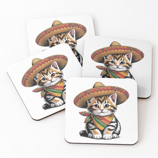 Item preview, Funny Cat Fiesta Celebration designed and sold by QuiteOrbit.